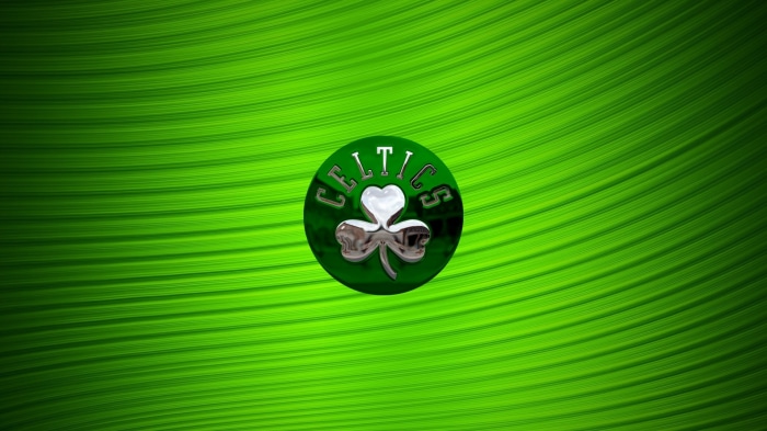 Boston Celtics Logo on Green Background
