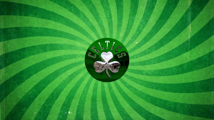 Boston Celtics logo with shamrock