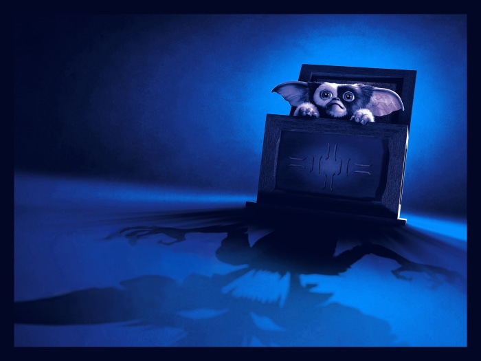 Gizmo from Gremlins in a box