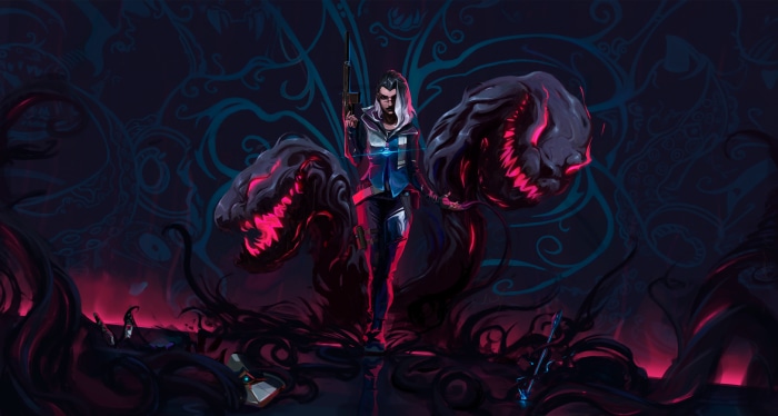 Fade from Valorant with shadowy creatures