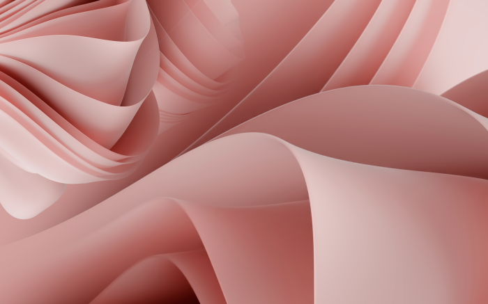 Windows 11 custom abstract pink flowing shapes