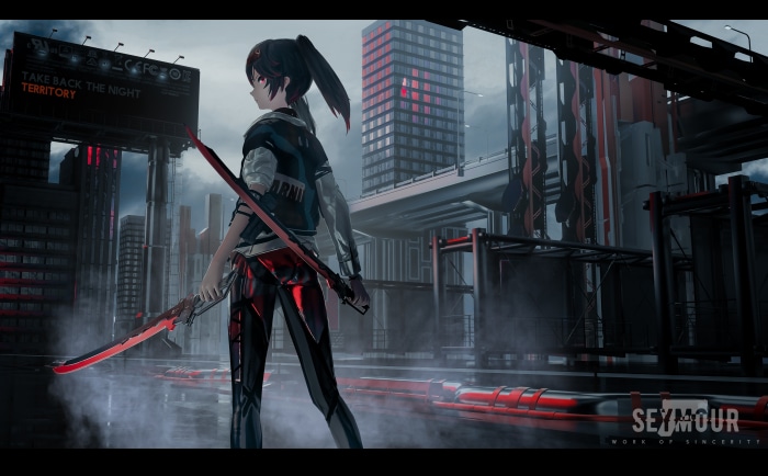 Girl with swords in Punishing: Gray Raven 4K
