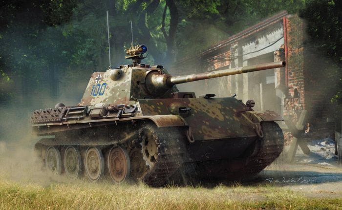 Panther Tank with German Markings