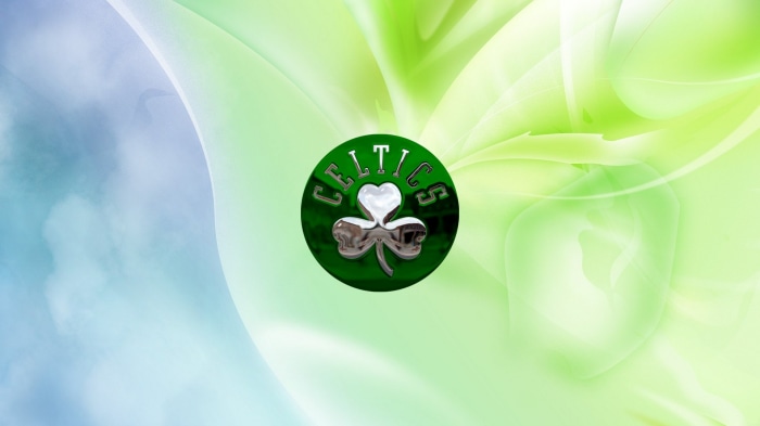 Boston Celtics Logo with Abstract Background