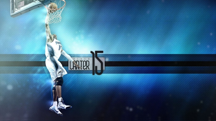 Vince Carter dunking for Orlando Magic
