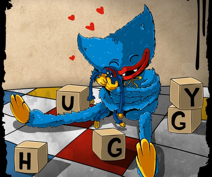 Huggy Wuggy Embracing Hugsby