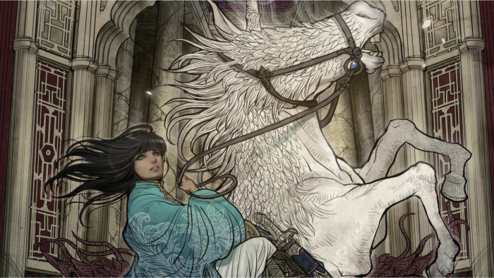 Maika and the White Horse from Monstress