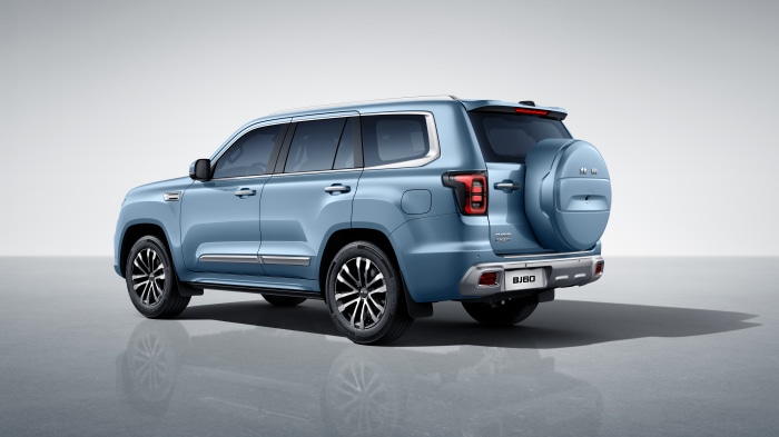 Blue BAIC BJ60 SUV with Spare Tire