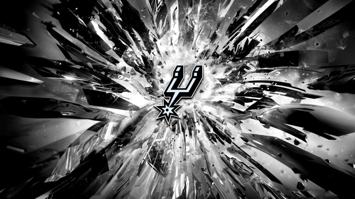 San Antonio Spurs logo abstract explosion
