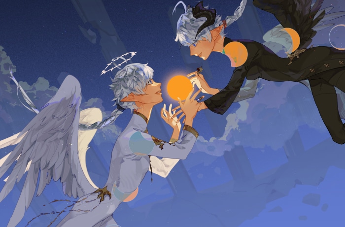 Alphinaud and Alisaie Leveilleur from Final Fantasy XIV