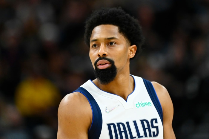 Spencer Dinwiddie of the Dallas Mavericks