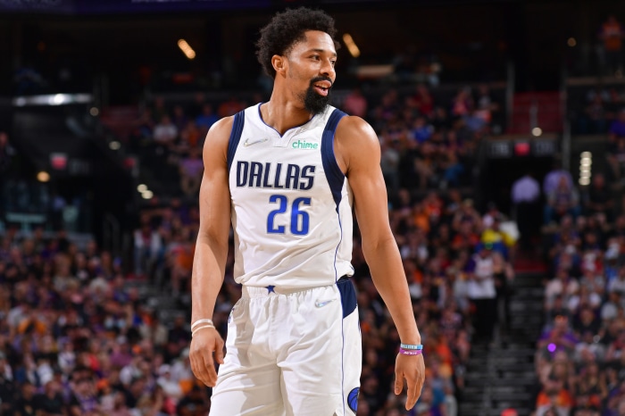 Spencer Dinwiddie of the Dallas Mavericks