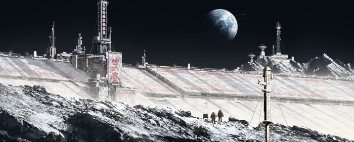 China 2098: Admiring Earth from the Moon by Fan Wennan