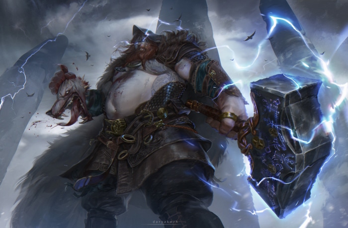 Thor from God of War Ragnarok Fanart