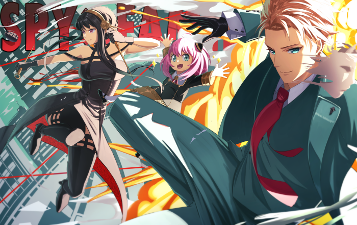 Yor, Loid, and Anya Forger from Spy X Family