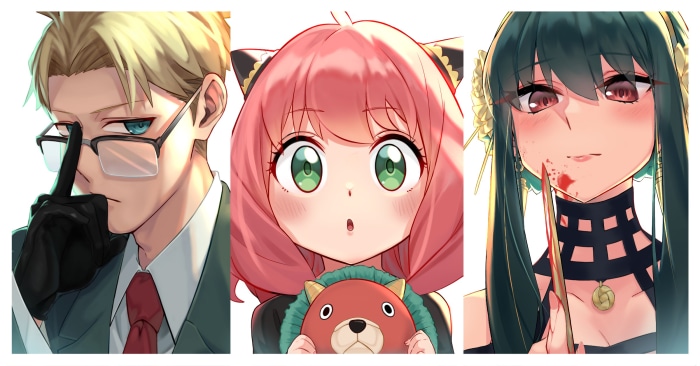 Anya, Loid, and Yor Forger from Spy X Family