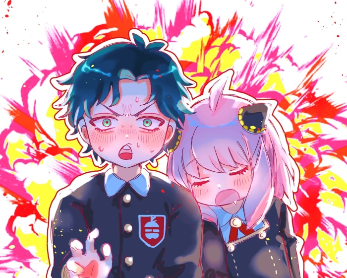 Damian Desmond and Anya Forger from Spy X Family