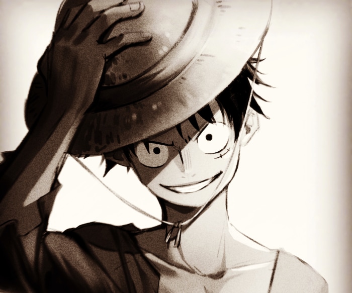 Monkey D. Luffy from One Piece smiling