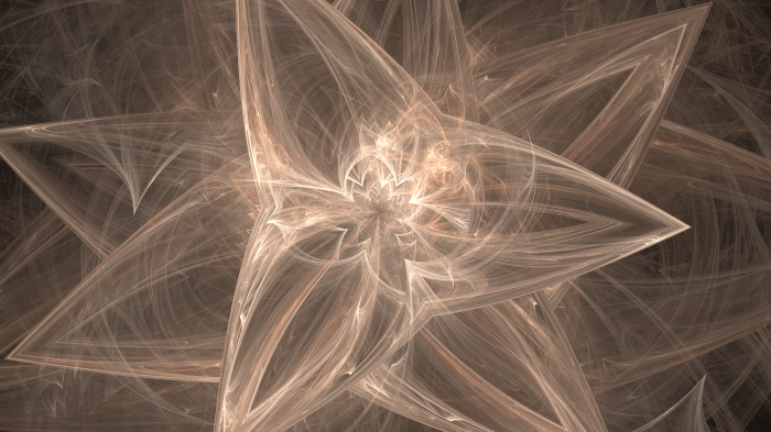 Abstract fractal starburst pattern with intricate lines