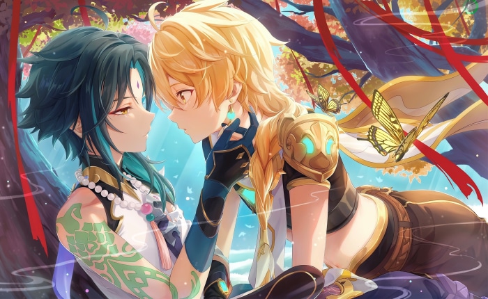 Xiao and Aether from Genshin Impact