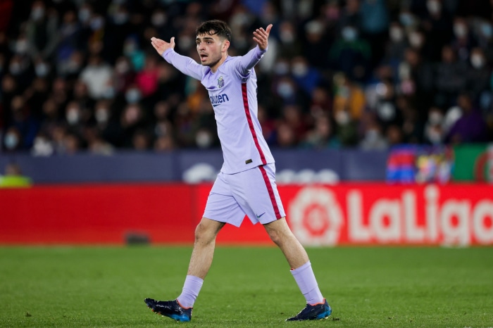 Pedri from FC Barcelona on the field
