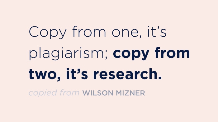 Quote from Wilson Mizner