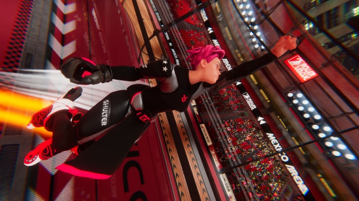 Woman from Roller Champions in Mexico Arena