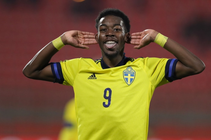 Anthony Elanga of Sweden national football team