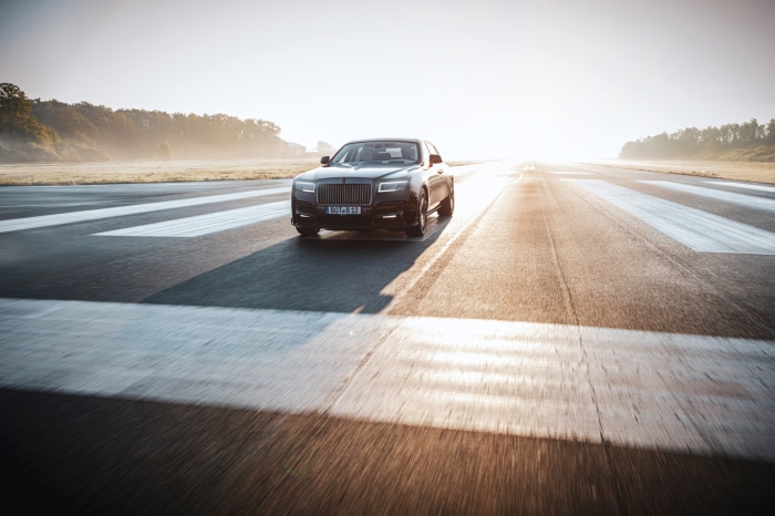 Rolls-Royce Ghost on a runway
