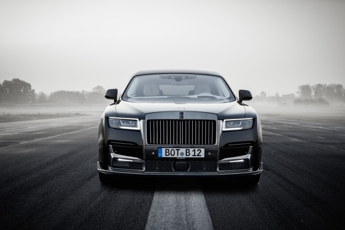 Black Rolls-Royce Ghost Brabus on a Road