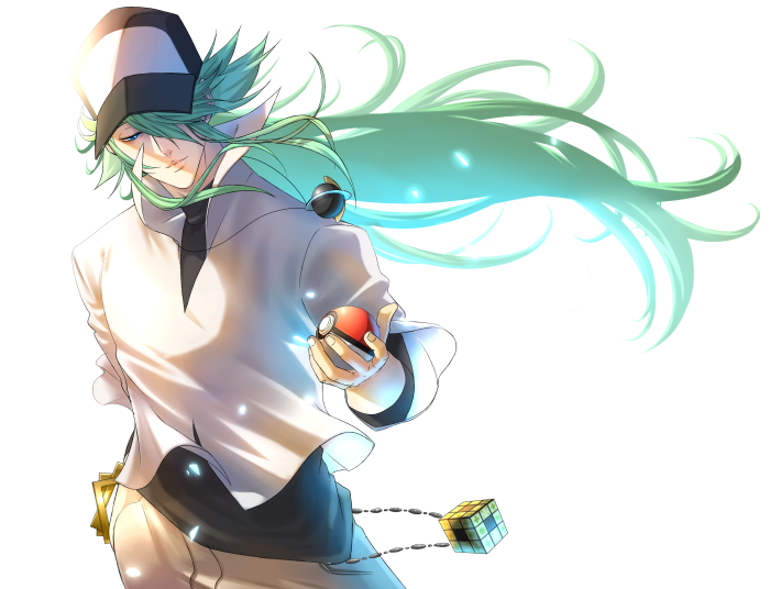 N from Pokémon with a Poké Ball