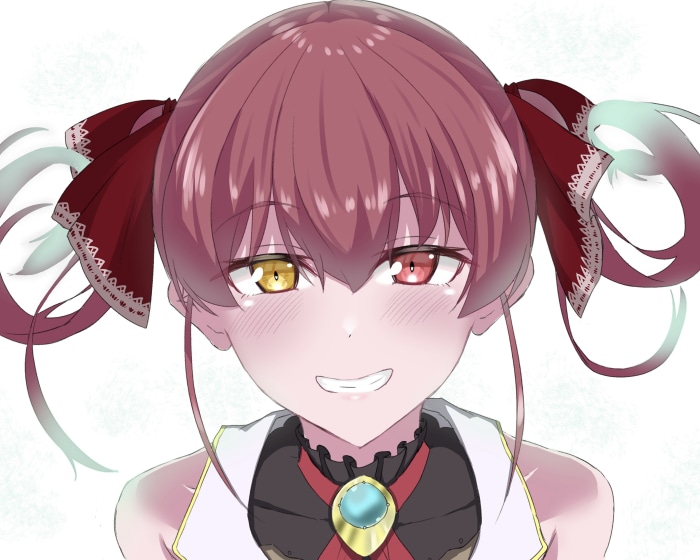 Houshou Marine from Hololive with Heterochromia