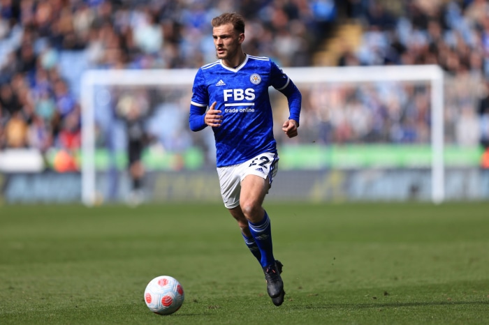 Kiernan Dewsbury-Hall playing soccer