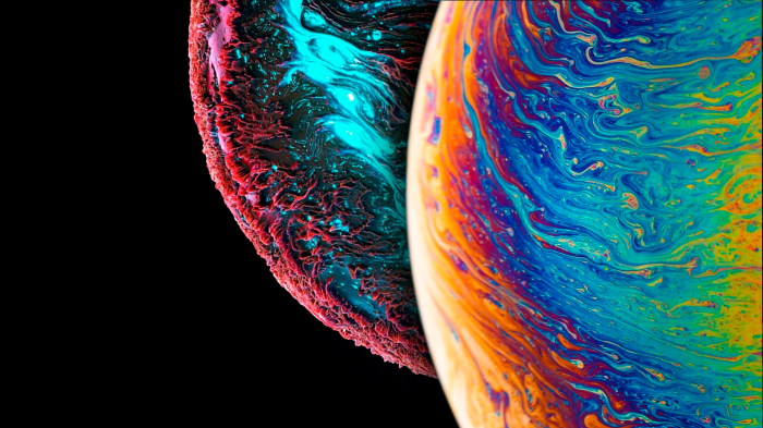 Windows 11 4K Abstract Soap Bubble Macro