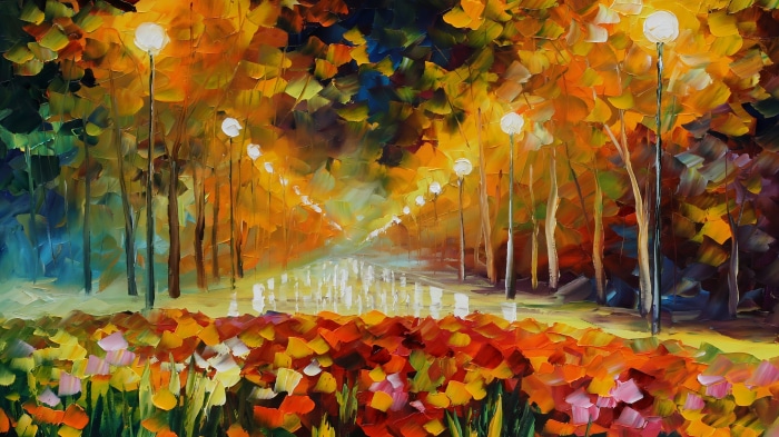 Park of Roses by Leonid Afremov