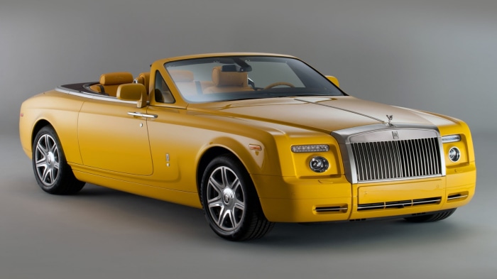 Yellow Rolls-Royce Phantom Convertible