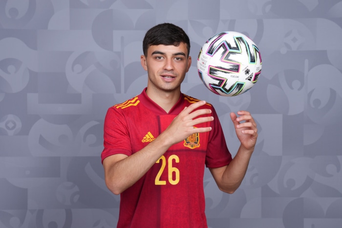 Pedri from Spain National Football Team with Ball