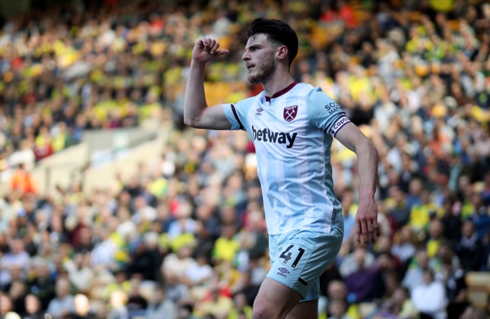 Declan Rice of West Ham United