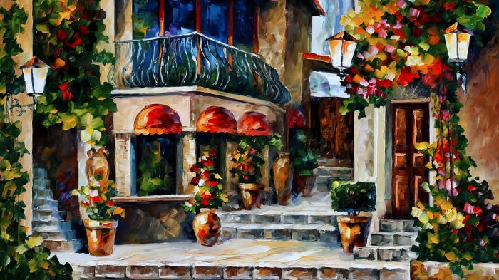 Sunny Spring Morning in Sicily by Leonid Afremov