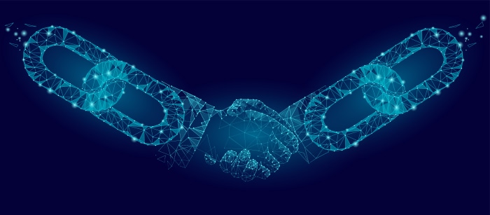 Blockchain Link and Handshake 4K