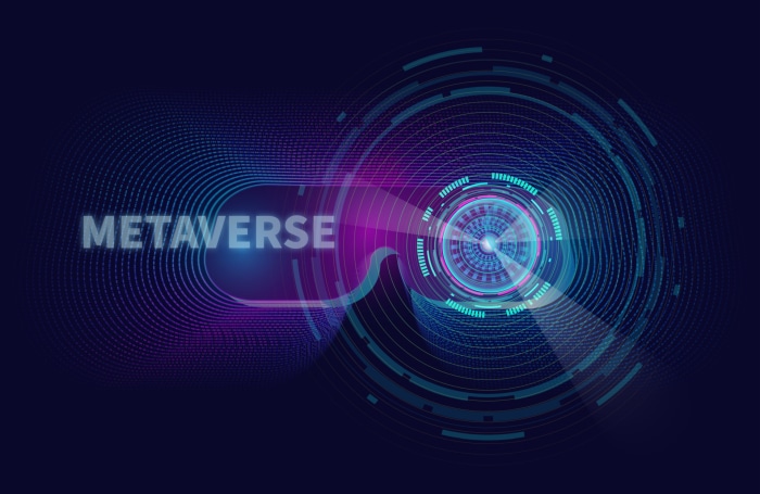 Metaverse abstract digital art
