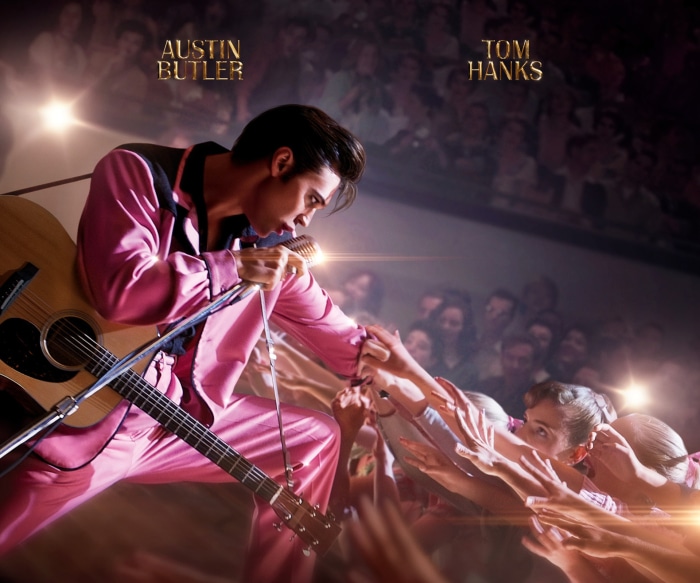 Austin Butler and Tom Hanks in Elvis