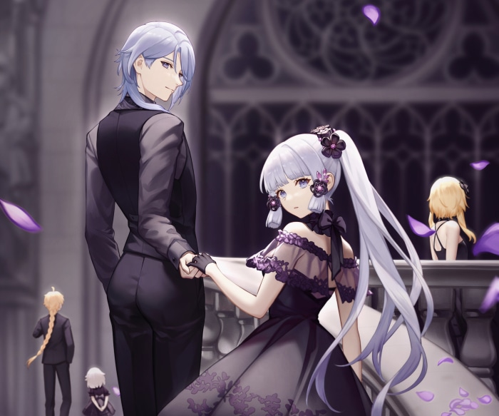 Kamisato Ayato and Kamisato Ayaka from Genshin Impact