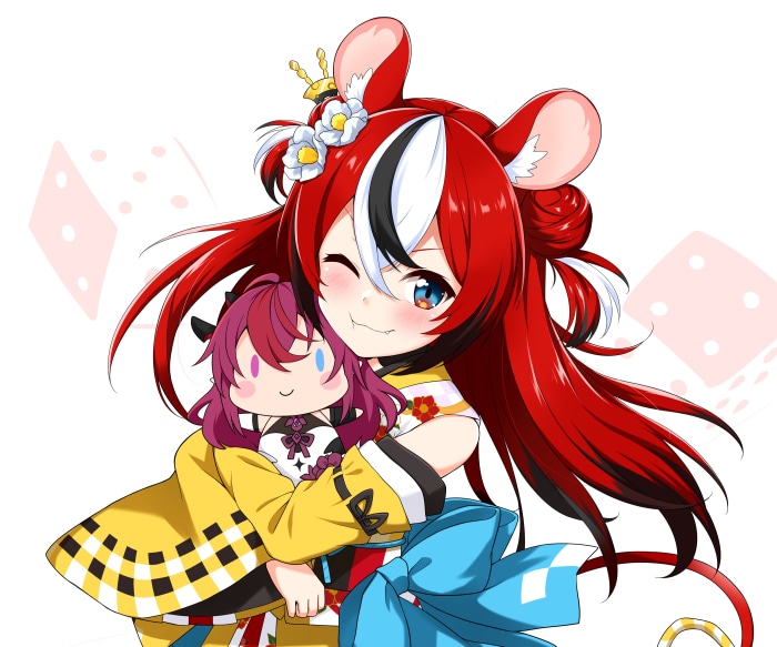 Hakos Baelz holding a plush toy