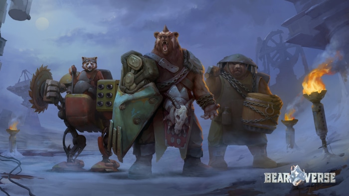 Bearverse characters in a snowy landscape