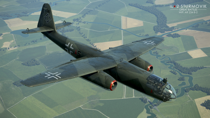 Arado Ar 234 B-2 bomber in flight