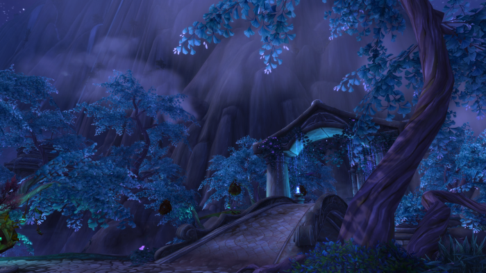 World of Warcraft Suramar night scene