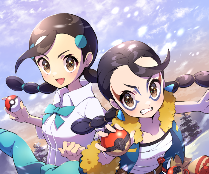 Candice and Clover from Pokémon