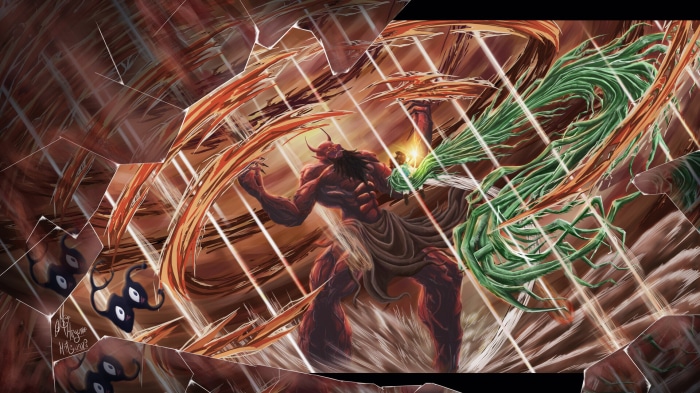 Bojji Vs Demon by Hayume Mitsumi
