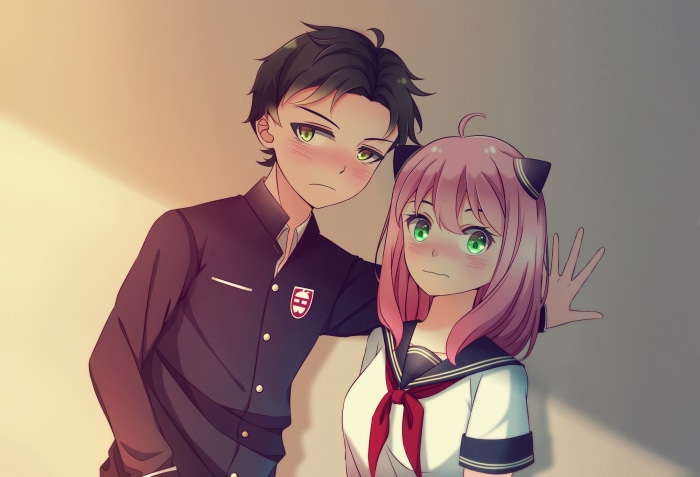 Damian Desmond and Anya Forger from Spy X Family